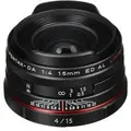 Pentax HD DA Limited 15mm F4 ED AL Lens - Black